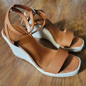 A new day Tan wedges - size 7